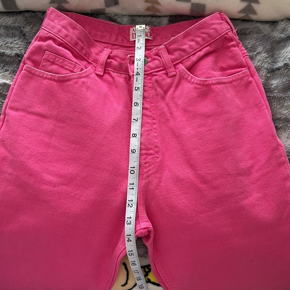 Ladies pink jeans high waisted from Moda Int’l - Picture 4 of 8